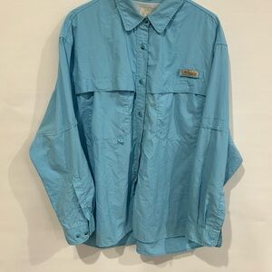 Columbia Light Blue Outdoor Shirt